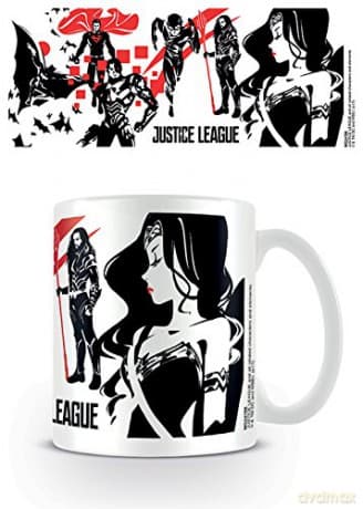 Justice League Movie: Black Red Stencil Kubek