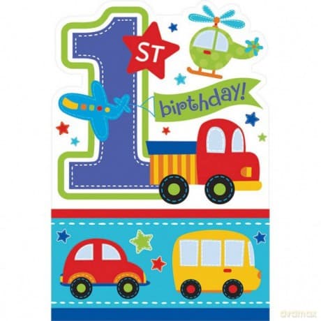 Zaproszenia z kopertami 15,8 x 10,8 cm, 8 sztuk