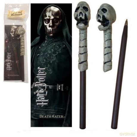 Harry Potter: Death Eater (Skull) Różdżka-długopis i zakładka