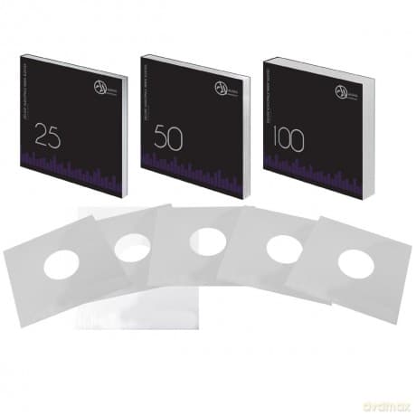 Audio Anatomy: 25 WHITE LP - 12 Inch Inner Sleeves Audiophile DeLuxe Poly-Lined double center hole