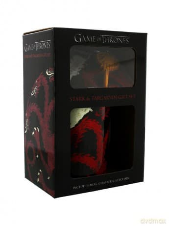 Game Of Thrones: Stark & Targaryen (Mug & Coaster & Keychain) Kubek (Gra o Tron)