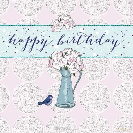 Karnet Swarovski kwadrat CL0206 Urodziny dzbanek