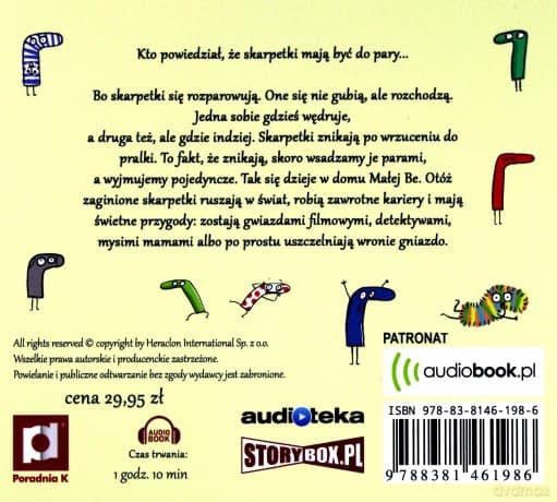 Niesamowite Przygody Dziesięciu Skarpetek - Justyna Bednarek [AUDIOBOOK]