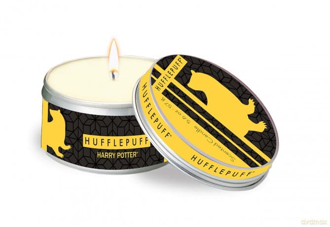 Harry Potter Hufflepuff (Citrus Scented Tin Candle Large) Świeca