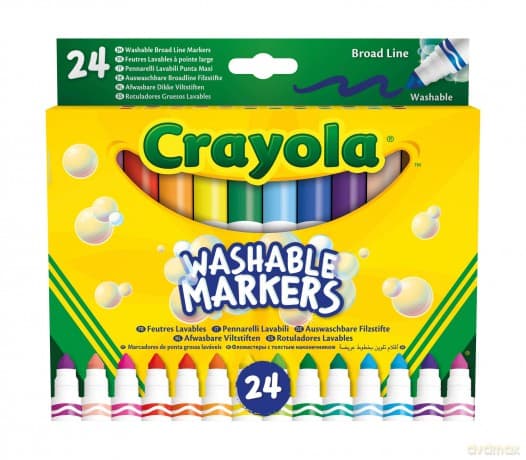 Crayola 58-6570 - 24 Pennarelli Punta Maxi Super Lavabili (Gen)
