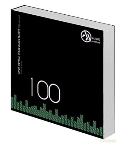 Audio Anatomy: 100 X 12Inch PP Crystal Clear Outer Sleeves (80 Micron)