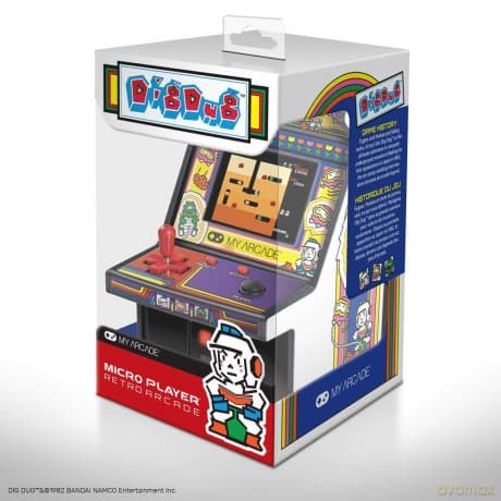 6 Collectible Retro Dig Dug Micro Player