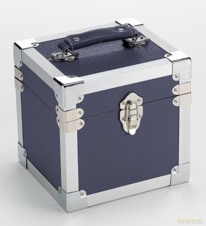 Blue: 7 Inch 50 Record Storge Carry Case