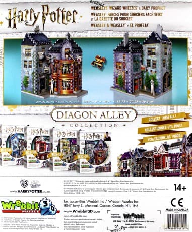 Harry Potter: Diagon Alley Collection - Weasleys Wizard 3D Puzzle (285pc)