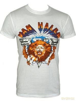 Van Halen: Lion, White (S) [T-SHIRT]